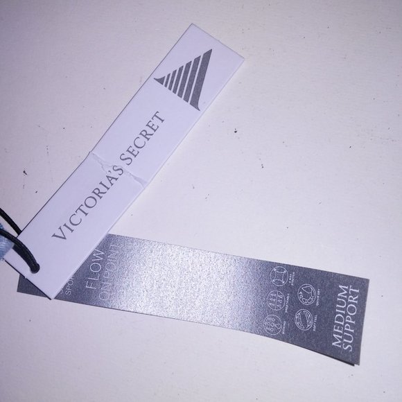 Victoria Secret Sports Bra Allegro Blue Purple Abstract Lightly Lined Lightweigh - Picture 11 of 16